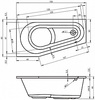 Акриловая ванна Riho Delta 150 R
