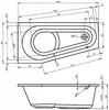Акриловая ванна Riho Delta 160 L