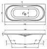 Акриловая ванна Vagnerplast Briana (170 см)
