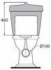 Бачок для унитаза Azzurra Jubilaeum JUB400B1/MBL