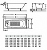 Чугунная ванна Roca Continental 21291300R (150х70)