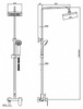 Душевая стойка Bravat Opal F9125183CP-A-RUS