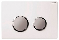 Кнопка смыва Geberit Sigma 20 115.778.KL.1 белая с хромом матовым