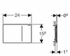 Кнопка смыва Geberit Sigma 70 115.625.SJ.1 черный
