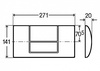 Кнопка смыва Viega Standard 449032 хром матовый