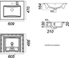 Мебельная раковина Sanita luxe Quadro 60