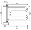 Полотенцесушитель электрический Margaroli Vento 510CRB