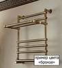 Полотенцесушитель водяной Margaroli Vento 400OLD BRASS бронза