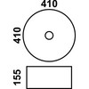 Раковина фигурная Melana MLN-7078AGW