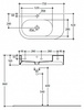 Раковина Kerasan Flo 314301 R (75 см)