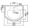 Раковина Kerasan Retro 104501D (55 см)