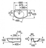Раковина Roca Dama Senso Compacto 327519000 R угловая
