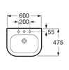 Раковина Roca Nexo 327641000 (60 см)