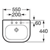Раковина Roca Nexo 327642000 (55 см)