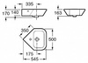 Раковина Roca Nexo 327646000 угловая (50 см)