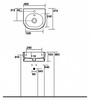 Рукомойник Kerasan Flo 314901 (40 см)
