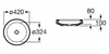 Рукомойник Roca Orbita 327222000 (42 см)