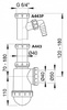 Сифон для мойки AlcaPlast A443R с накидной гайкой 6/4