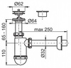 Сифон для раковины AlcaPlast A410