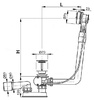 Слив-перелив AlcaPlast A552КM