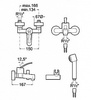 Смеситель Roca Moai 5A0146C00 для ванны и душа