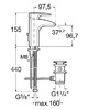 Смеситель Roca Thesis 5A3050C00 для раковины