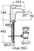 Смеситель Roca Thesis 5A6050C00 для биде