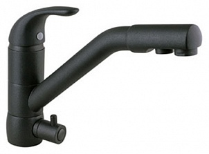 Смеситель Timo Standard 0293F Black для кухонной мойки