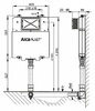 Смывной бачок скрытого монтажа AlcaPlast Basicmodul Slim A1112