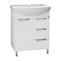 Тумба с раковиной Style Line Жасмин 65 (3 ящ.) под умывальник Стелла 65