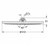 Верхний душ Grohe Rainshower Cosmopolitan 310 27477000