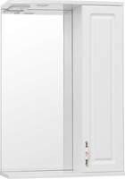 Зеркальный шкаф Style Line Олеандр-2 55/С Люкс, белый