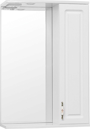 Зеркальный шкаф Style Line Олеандр-2 55/С Люкс, белый