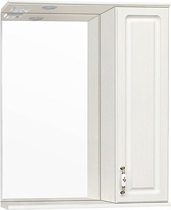 Зеркальный шкаф Style Line Олеандр-2 65/С Люкс, рельеф пастель