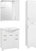 Зеркальный шкаф Style Line Олеандр-2 75/С Люкс, белый