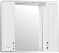 Зеркальный шкаф Style Line Олеандр-2 90/С Люкс, белый